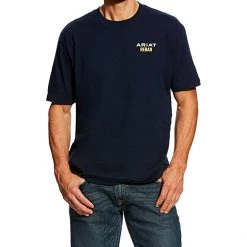 Shirts & Tops ARIAT Men's Rebar Cottonstrong Short Sleeve Logo Crewwork Utility Tee Shirt -Ariat Shop 61ZYBlGL9QL. AC SR736920
