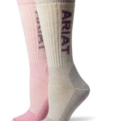 Ariat Socks Midweight Merino Wool Blend Steel Toe Crew