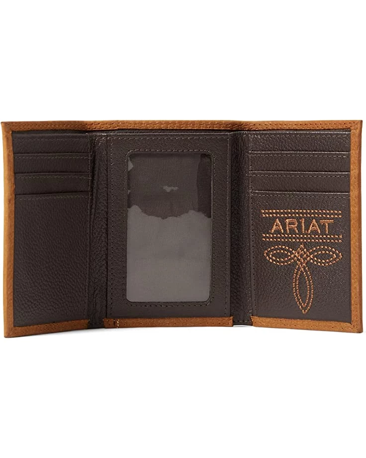 Ariat Wallets Trifold Wallet Emboss Shield & Script 5 Ariat Wallets Trifold Wallet Emboss Shield & Script - Image 3