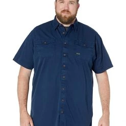 Ariat Shirts & Tops Big & Tall Rebar Washed Twill Short Sleeve Work Shirt