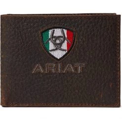 Ariat Wallets Bifold Wallet Mexican Flag Logo