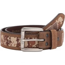 Ariat Belts Sport Patriot w/ USA Flag Tab & Roller Buckle Belt