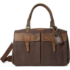 Ariat Duffle Bags Canvas w/ Leather Trim Duffel Bag