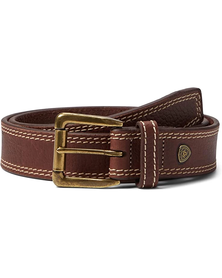 Ariat Belts Belt Pebble Grain Double Stitch 3 Ariat Belts Belt Pebble Grain Double Stitch
