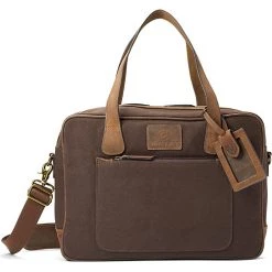 Ariat Briefcases Canvas w/ Leather Trim Briefcase