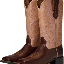 Ariat Boots Round Up Wide Square Toe StretchFit Western Boot