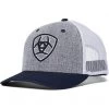 Ariat Hats Grey with Navy Shield & Brim Snapback -Ariat Shop 813ecpwrF5L. AC SR736920