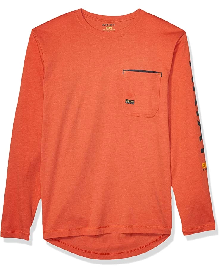 Ariat Shirts & Tops Men's Rebar Logo Long Sleeve Crewwork Utility Tee Shirt 4 Ariat Shirts & Tops Men's Rebar Logo Long Sleeve Crewwork Utility Tee Shirt - Image 2