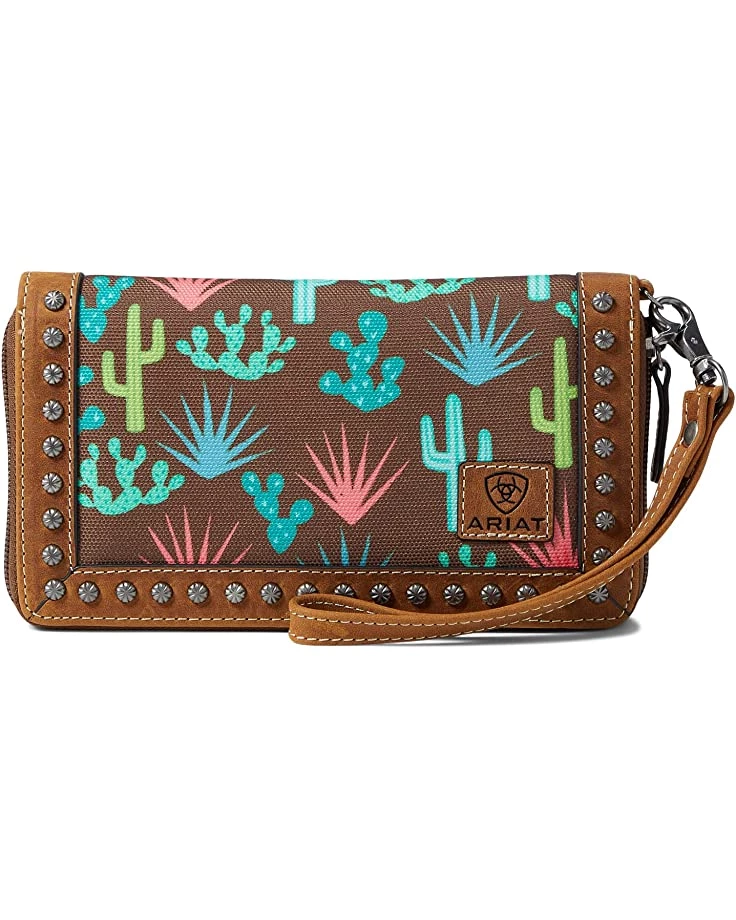 Ariat Handbags Cactus Print Clutch 3 Ariat Handbags Cactus Print Clutch