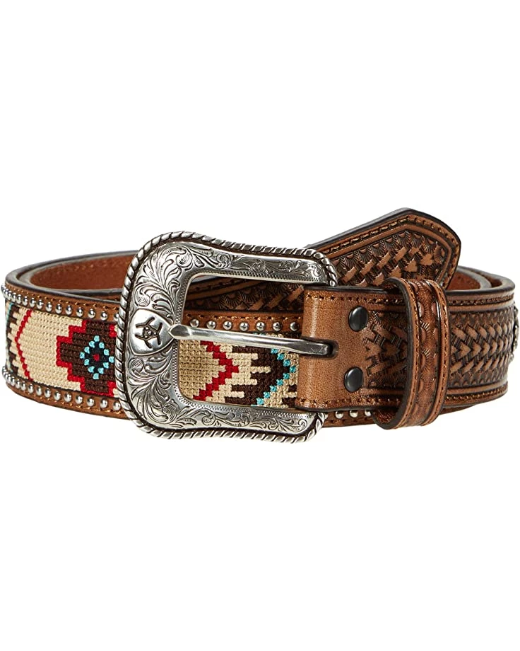 Ariat Belts Aztec Embroidery Belt 3 Ariat Belts Aztec Embroidery Belt
