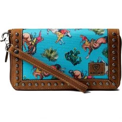 Ariat Handbags Bronco Print Clutch