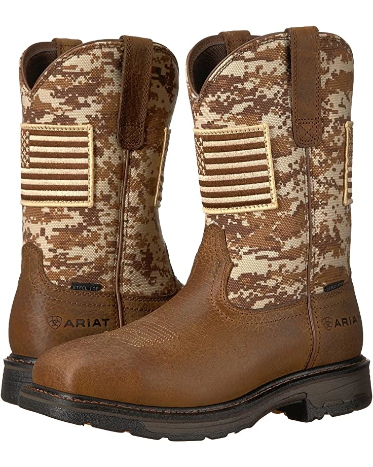Ariat Boots Workhog Patriot Steel Toe 3 Ariat Boots Workhog Patriot Steel Toe