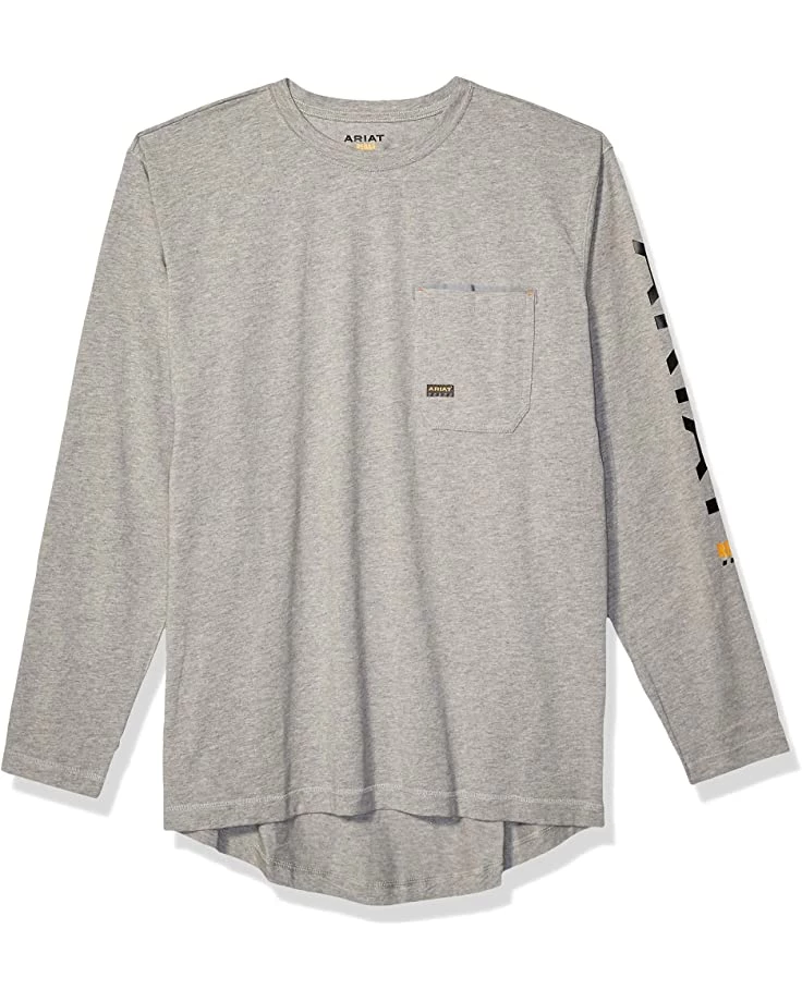 Ariat Shirts & Tops Men's Rebar Logo Long Sleeve Crewwork Utility Tee Shirt 3 Ariat Shirts & Tops Men's Rebar Logo Long Sleeve Crewwork Utility Tee Shirt