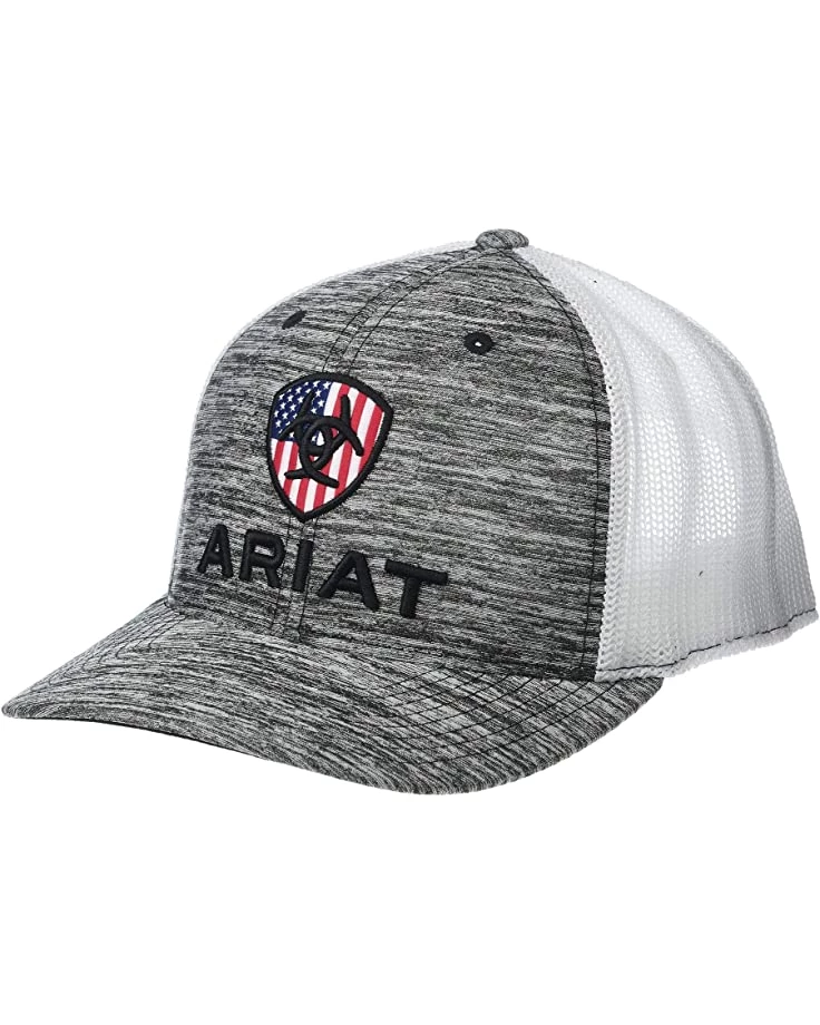 Hats Ariat Rwb Shield Logo Flexfit110 Snapback Cap 3 Hats Ariat Rwb Shield Logo Flexfit110 Snapback Cap