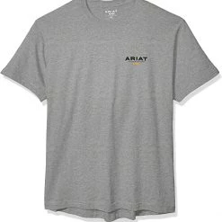 Shirts & Tops ARIAT Men's Rebar Cottonstrong Short Sleeve Logo Crewwork Utility Tee Shirt